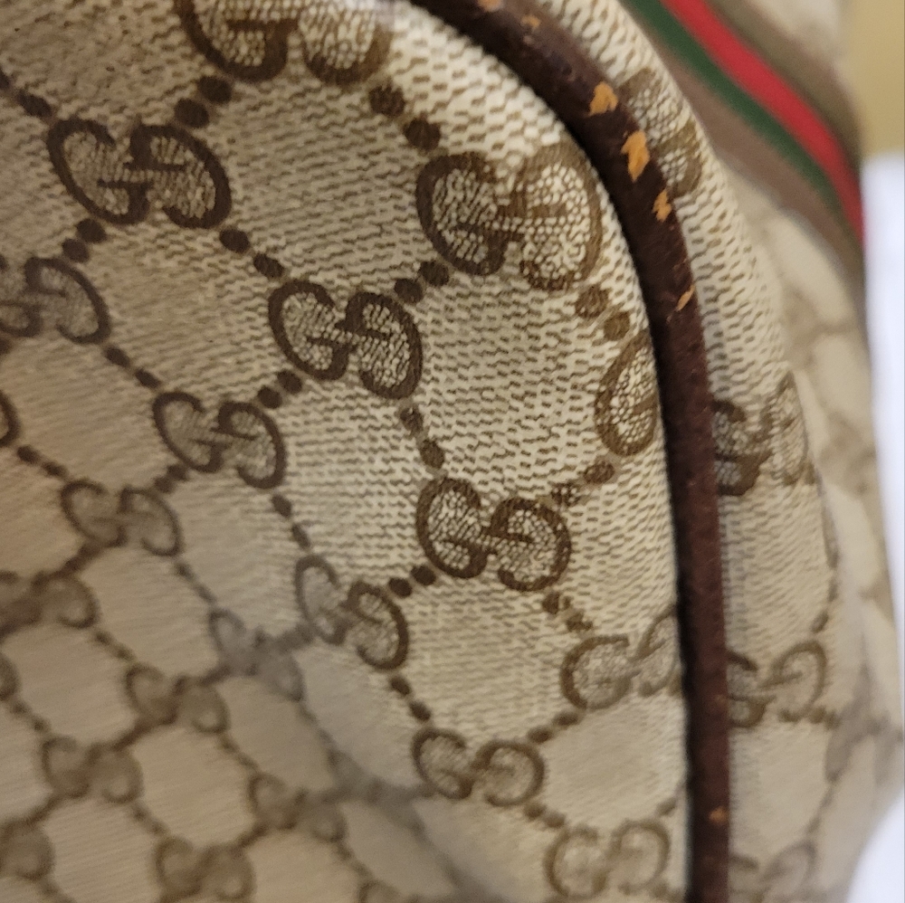 Gucci Tan Supreme Coated Canvas Ophidia Boston Handbag - Picture 6 of 16